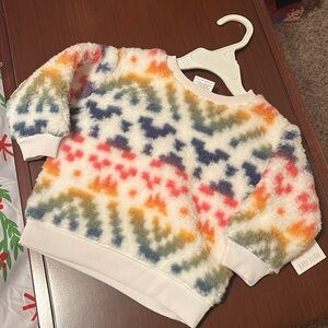 NWT! Multicolor sherpa crew